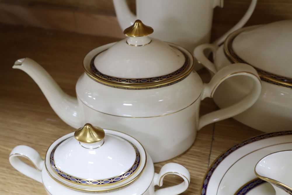 A Minton St James pattern bone china dinner and tea service for a six place setting (45)